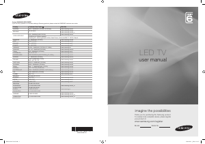 Käyttöohje Samsung UE37B6050VW LED-televisio