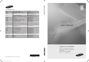 Bruksanvisning Samsung UE32C6005RW LED TV