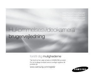 Brugsanvisning Samsung SMX-F34BP Videokamera