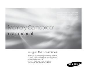Manual Samsung SMX-F30RP Camcorder