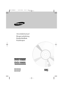 Brugsanvisning Samsung DVD-V5600 DVD-Video kombination