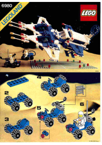 Manual Lego set 6980 Space Galaxy commander