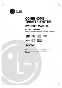 Manual LG DT-585GP Home Theater System