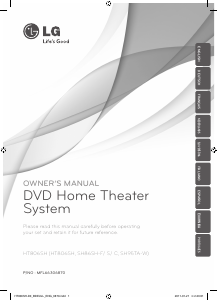 Manual LG HT806SH Home Theater System
