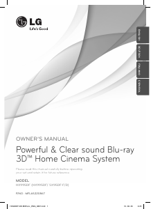 Handleiding LG HX995DF Home cinema set