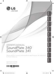 Bruksanvisning LG SoundPlate 341 Högtalare