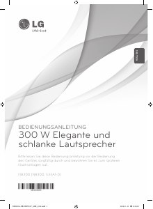 Bedienungsanleitung LG NB300 Lautsprecher