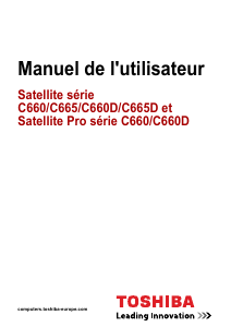 Mode d’emploi Toshiba C660 Satellite Pro Ordinateur portable