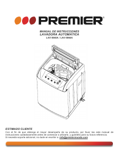 Manual de uso Premier LAV-5066A Lavadora