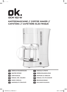 Manual OK OCM 102 Coffee Machine