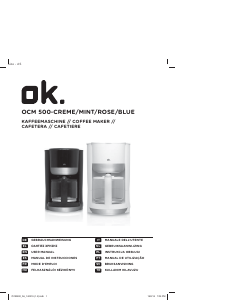 Kullanım kılavuzu OK OCM 500 Kahve makinesi