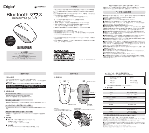 説明書 デジオツー MUS-BKT99GL マウス