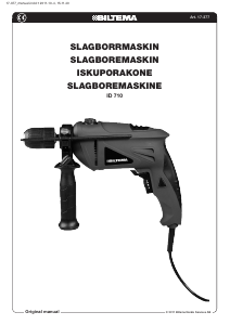 Bruksanvisning Biltema ID 710 Slagdrill