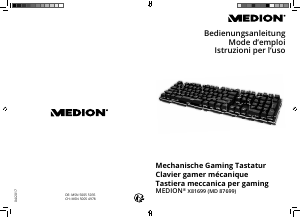 Manuale Medion X81699 (MD 87699) Tastiera