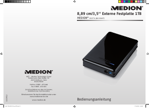 Bedienungsanleitung Medion P83774 (MD 90187) Festplatte