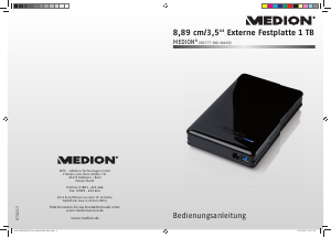 Bedienungsanleitung Medion P83777 (MD 90199) Festplatte