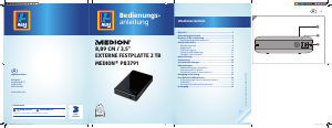 Bedienungsanleitung Medion P83791 (MD 90145) Festplatte