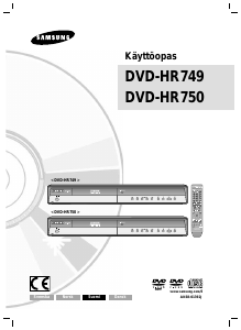 Käyttöohje Samsung DVD-HR750 DVD-soitin