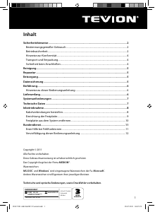 Bedienungsanleitung Tevion P83780 (MD 90147) Festplatte