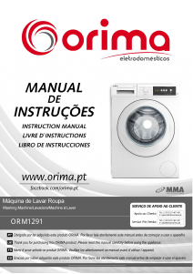 Bruksanvisning Orima ORM 1291 Tvättmaskin