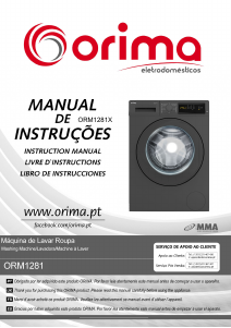 Manual Orima ORM 1281 X Washing Machine
