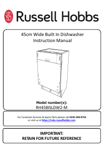 Manual Russell Hobbs RH45BISLDW2-M Dishwasher