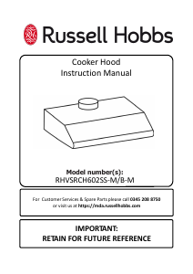 Manual Russell Hobbs RHVSRCH602SS-M Cooker Hood