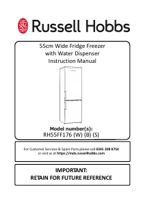 Manual Russell Hobbs RH55FF176W Fridge-Freezer