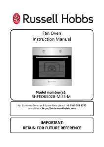 Manual Russell Hobbs RHFEO6502B Oven
