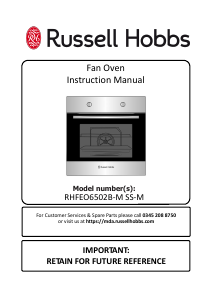Bruksanvisning Russell Hobbs RHFEO6502B Ugn