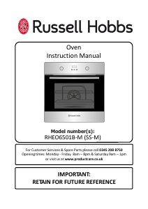 Bruksanvisning Russell Hobbs RHEO6501B-M Ugn