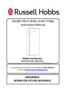 Manual Russell Hobbs RH55LF142SS Refrigerator
