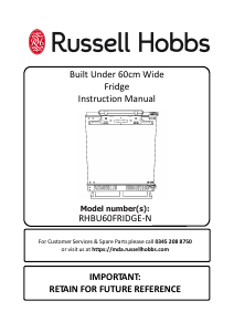 Manual Russell Hobbs RHBU60FRIDGE-N Refrigerator