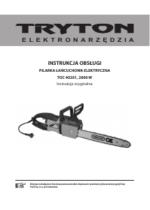 Instrukcja Tryton TOC 40201 Piła łańcuchowa