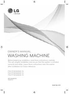 Manual LG F84912WH Washing Machine