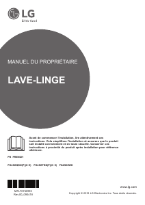 Mode d’emploi LG F84G62WH Lave-linge