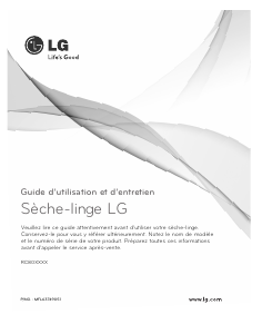 Mode d’emploi LG RC8031WH Sèche-linge
