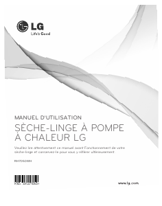 Mode d’emploi LG RH7050WH Sèche-linge
