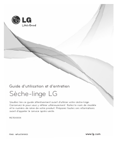 Mode d’emploi LG RC7020WH Sèche-linge