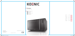 Manual de uso Koenic KMW 4441 DB Microondas