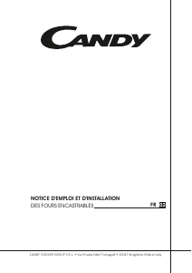 Mode d’emploi Candy FCS245 N/E Four