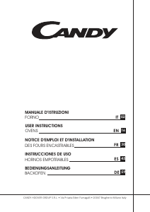 Manual de uso Candy FCSK63X/E Horno