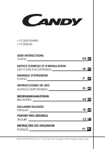 Manual Candy FCXE818XWIFI/E Forno