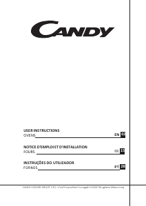 Manual Candy FCXP876X/E Forno