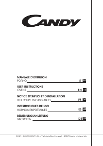 Manual Candy FCSK63X Oven