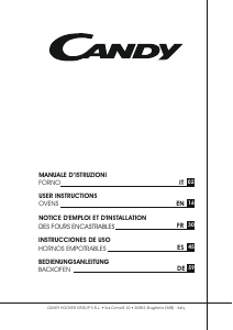 Manual de uso Candy FCTK626XL/1 Horno