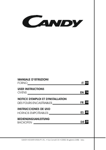 Manuale Candy FCTK626XL/1 Forno