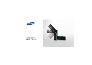 Bruksanvisning Samsung SGH-X830 Mobiltelefon