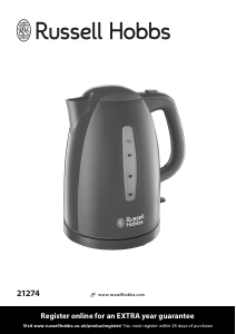 Bruksanvisning Russell Hobbs 21274 Vattenkokare
