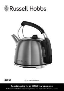 Bruksanvisning Russell Hobbs 25861 Vattenkokare